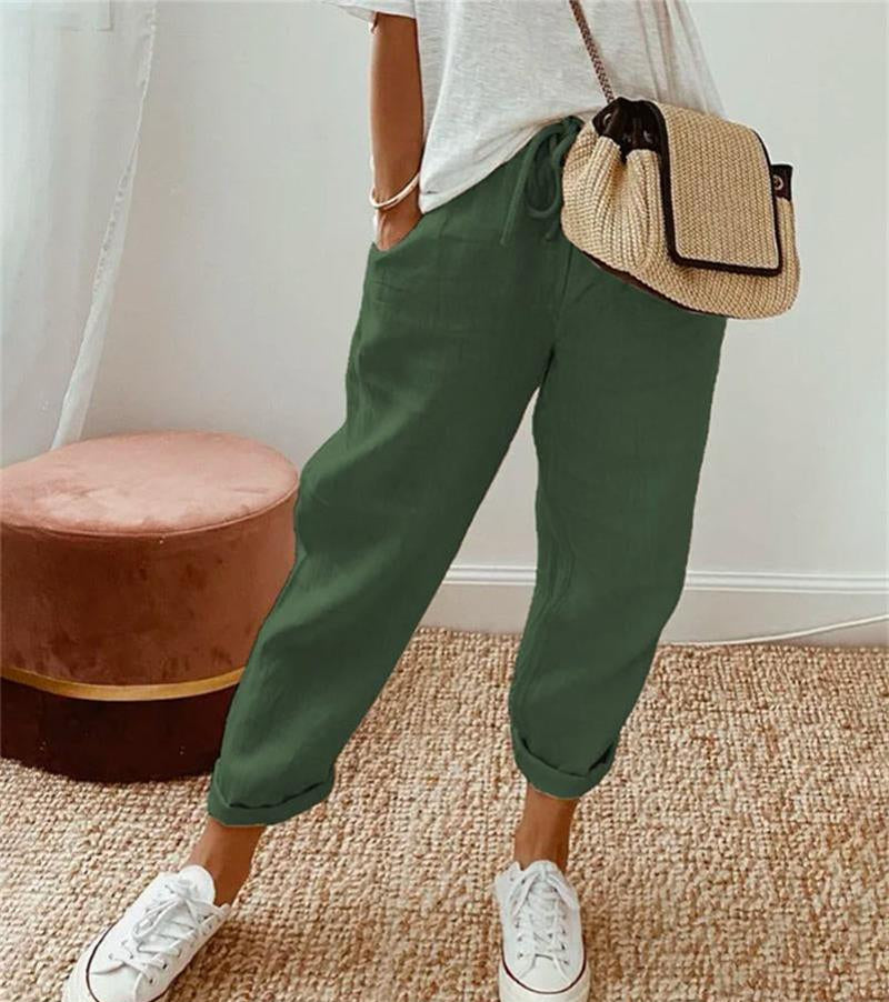 Van Elst Mode® | Elegante linnen zomerbroek