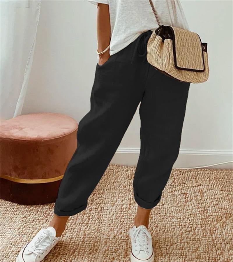 Van Elst Mode® | Elegante linnen zomerbroek