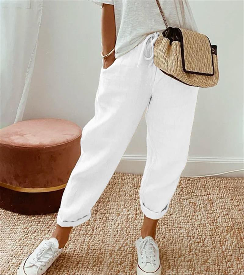 Van Elst Mode® | Elegante linnen zomerbroek