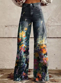 Van Elst Mode®| Boho Chic Vloeiende en Comfortabele Broek