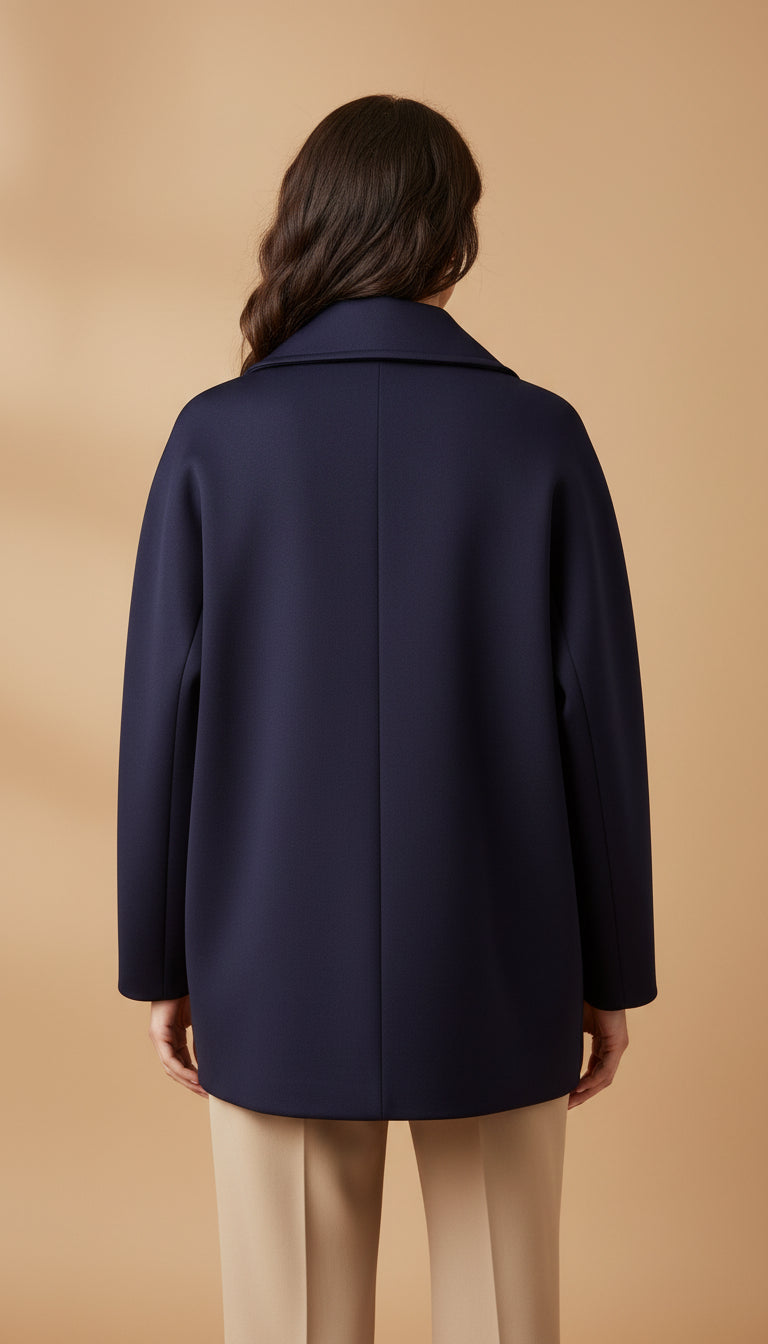 Matilde | Casaco Curto Trespassado – Elegância e Conforto Intemporal