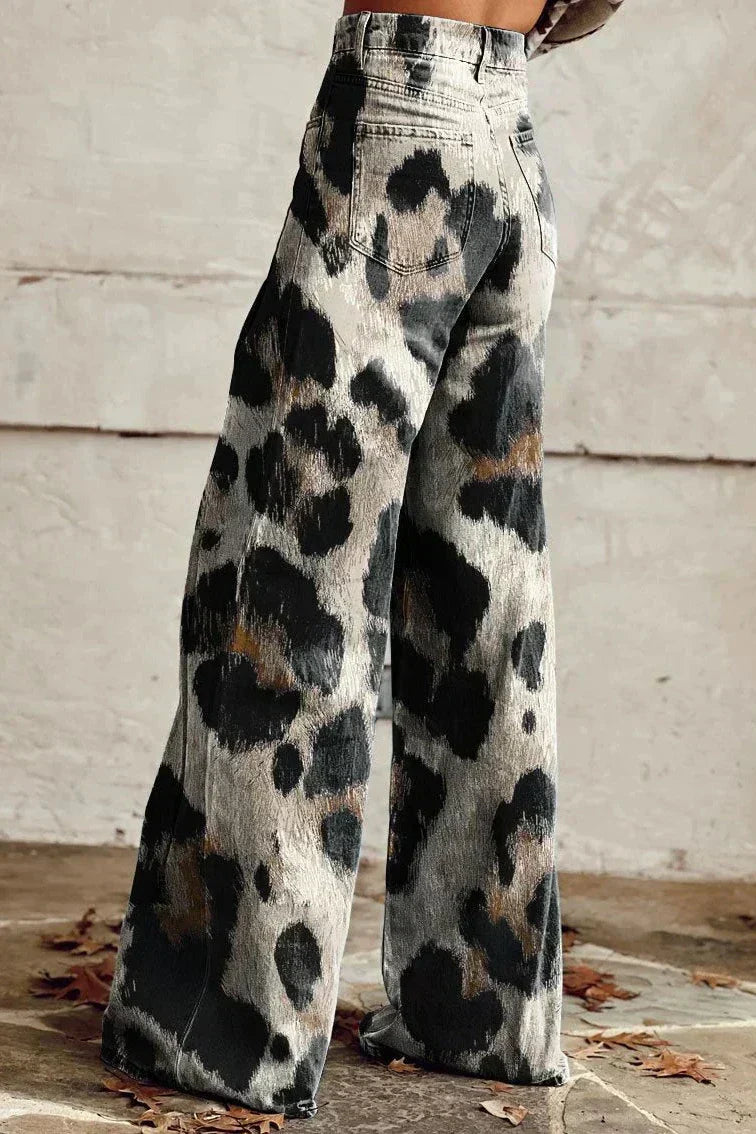 Van Elst Mode®| Boho Vintage Broek met Chic Print