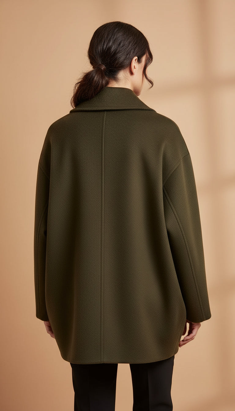 Matilde | Casaco Curto Trespassado – Elegância e Conforto Intemporal