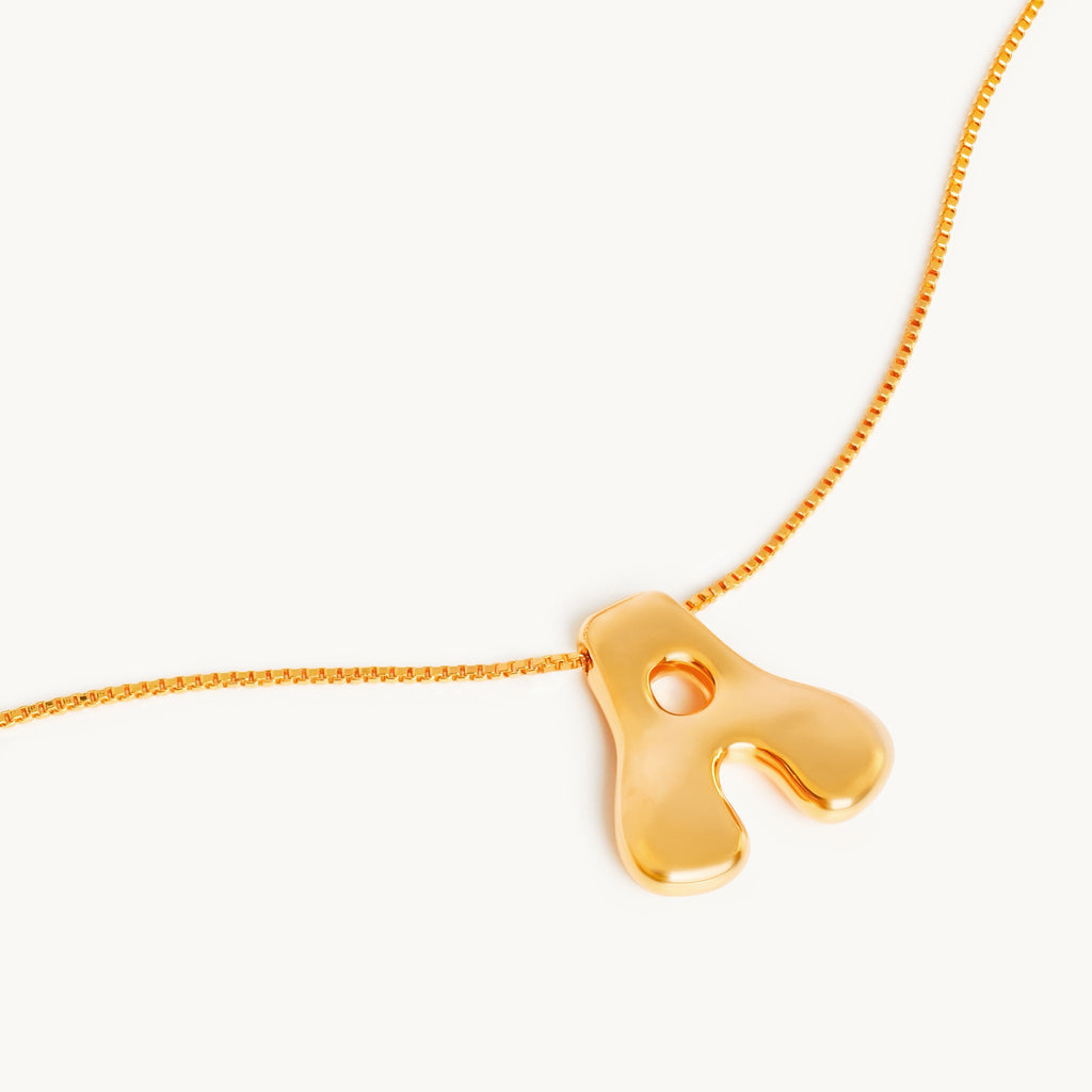 Bubbly Letter Necklace