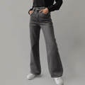 Van Elst Mode® | Grijze Damesbroek Wide Leg
