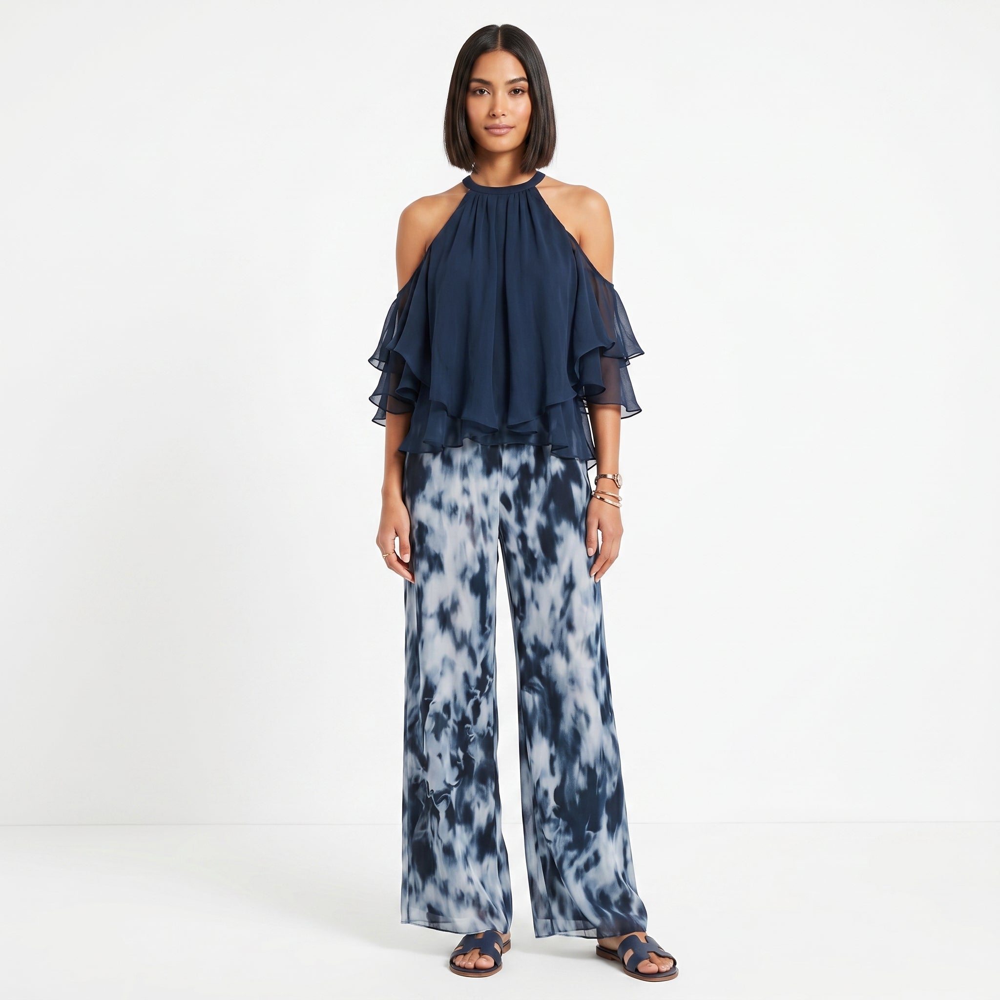 Francisca - Conjunto Halter e Calças Fluidas