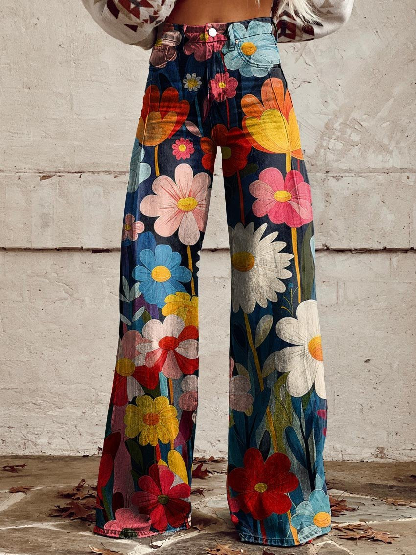 Van Elst Mode®| Elegante en Moderne Bloemenbroek