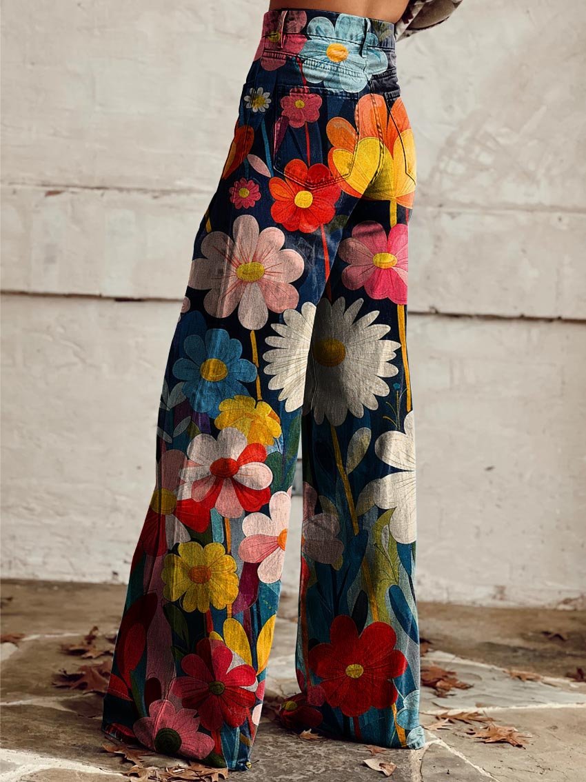 Van Elst Mode®| Elegante en Moderne Bloemenbroek