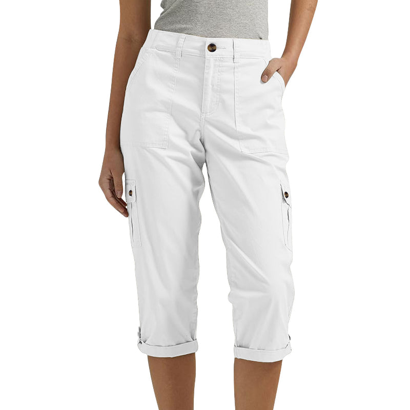 Van Elst Mode®| Capri Broek met Meerdere Zakken